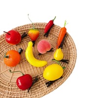 Pince à cheveux en forme de fruit simulé, mignonne et amusante, motif fraise, petite, articles en vrac à vendre