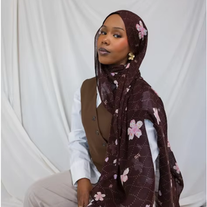 Lo.Loveソフト通気性レーヨンスカーフ新しいデジタル花織りモーダルヘッドスカーフ女性用長い夏冬コットン - Product Image 1