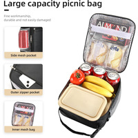 Boîte à lunch de voyage réutilisable personnalisée, sacs isothermes, sac de pique-nique en plein air, grande capacité, sac à lunch thermique portable pour hommes et femmes