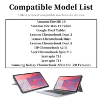 Nouveau produit 2025 Uogic USI 2.0 Stylet tactile 4096 niveaux de pression pour Lenovo, HP, Acer, Samsung, Google avec rejet de la paume