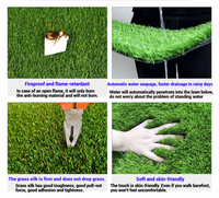 Gazon Artificiel Décoratif pour Supermarchés, Haute Simulation, PE+PP, Résistant aux UV, Faux Gazon pour Aménagement Intérieur/Extérieur Commercial
