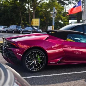 Film vinyle pour voiture Euromaster, vente flash, super brillant, métallisé, couleur Wildberry Juice, violet - Product Image 2