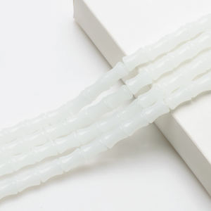 Zhubi 8X12MM perles <span class=keywords><strong>de</strong></span> verre en forme <span class=keywords><strong>de</strong></span> bambou Jade couleurs perles d'os <span class=keywords><strong>de</strong></span> cristal pour la fabrication <span class=keywords><strong>de</strong></span> bijoux bricolage breloques faites à la main - Product Image 3