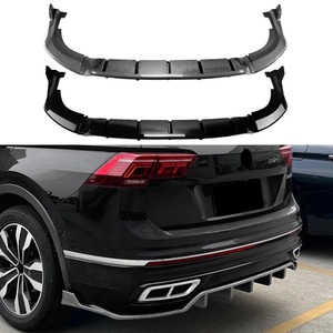 For VW Tiguan MK2 R 2021-2023 Body Kit Rear Bumper Diffuser Rear Bumper <b>Splitter</b> Lip Protector Cover Car Accessories - Product Image 2