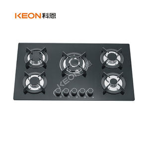 Keon Factory suministra directamente 5 quemadores electrodomésticos <span class=keywords><strong>cocina</strong></span> empotrada estufa de <span class=keywords><strong>gas</strong></span> de vidrio templado negro - Product Image 6