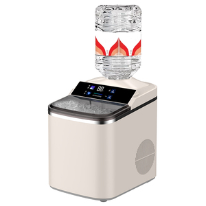 Máquina de Hielo Pequeña Portátil para Electrodomésticos, Cubos de Hielo Cuadrados Grandes, Producción de 16 kg, Máquina para Hacer Hielo para Negocios - Product Image 1