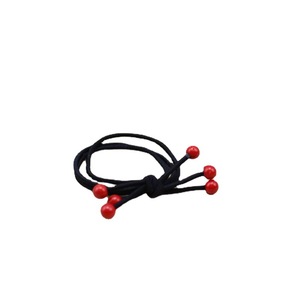 Élastiques à cheveux noirs, petites tailles, avec perles colorées, pour usage quotidien - Product Image 4