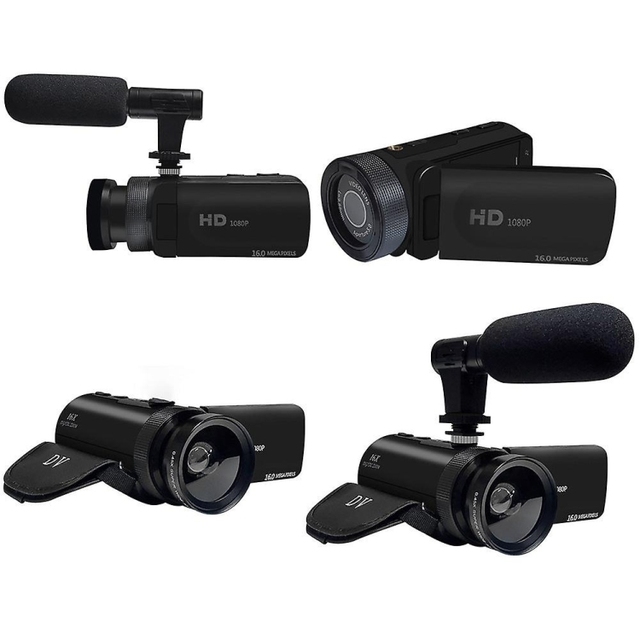 High Quality 16MP 16X Digital Zoom Vlogging Camera Video Camcorder with 2.4 Inch Flip Screen
