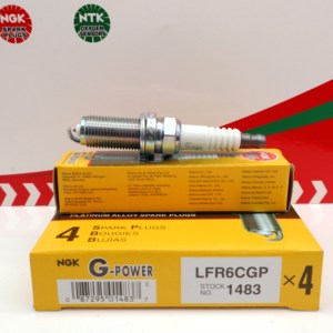 Candela d'Accensione al Platino Originale NGK LFR6CGP/1483 OE 22401-8H514 per <span class=keywords><strong>Alize</strong></span>, Fengxing, Jingyi, Zotye - Product Image 1