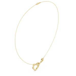 Premium Quality Diamond Infinity Heart Interlocking Pendant <b>Necklace</b> for <b>Couples</b> and Women Jewelry for Export Selling Price - Product Image 4