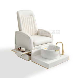 Nouveau Mobilier de Salon de Manucure Fauteuils de Pédicure de Luxe Plateforme Blanche Fauteuil de Pédicure Manucure Massant Doshower Spa pour Pieds - Product Image 6