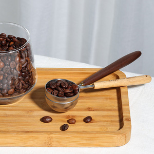 Biểu Tượng Tùy Chỉnh 304 Thép Không Gỉ 4Ml <span class=keywords><strong>8</strong></span> 25 Muỗng Muỗng Muỗng Đo Muỗng Xử Lý Bằng Gỗ - Product Image 3