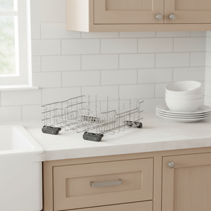 Système de paniers pour <span class=keywords><strong>lave</strong></span>-<span class=keywords><strong>vaisselle</strong></span> professionnels 500x500mm avec plateau et poignée personnalisables pour la désinfection à haute température et le B2B - Product Image 1