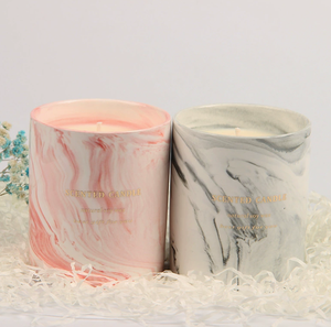 Vela Aromática de Cera de Soja de Larga Duración en Taza de Cerámica con Diseño de Mármol Personalizado de Alta Calidad, Regalos Modernos para Decoración del Hogar - Product Image 2