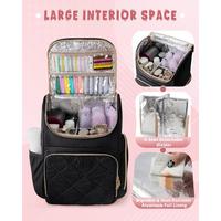 Sac à dos de voyage Gaocen isolé et portable grande capacité en Taslan pour coiffeur, avec séparateurs détachables et multiples poches matelassées
