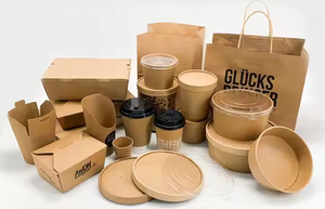 Safe Food Grade Recyclable Paper Rigid Chests Magnetic Seal for Burger Sandwich Fast Food <b>Packaging</b> - Product Image 3