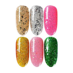 <span class=keywords><strong>Vernis</strong></span> en gel scintillant à base noire, effet <span class=keywords><strong>miroir</strong></span>, caméléon, couleur magique, g - Product Image 6