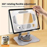 Support de tablette pliable réglable à 360 degrés, support de tablette creux rotatif, support de tablette PC réglable en hauteur