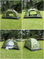 Tente de camping automatique à dôme portable pour 1 à 2 personnes, imperméable, ultralégère, quatre saisons, une chambre, personnalisée pour l'extérieur