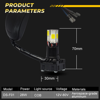 Wholesale Small Size Auto Made Motorcycle Lighting System Moto Lamp LED Motorcycle Headlight