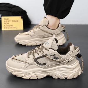 Zapatillas Deportivas Negras Modernas para Hombre, para Todas las Temporadas, Diseño de Malla Transpirable con Plantilla de PVC y Forro de Algodón, para Primavera, Verano, Otoño e Invierno - Product Image 5