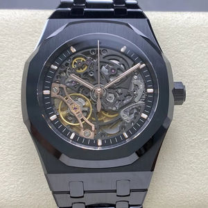 Reloj Mecánico de Buceo Audemars de Súper Calidad, Resistente al Agua, 41 mm, Fábrica THB, Movimiento 3132, 15416, Esqueleto de Cerámica Negra - Product Image 1