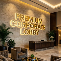 Letras de Canal 3D LED Premium con Iluminación Frontal, Letrero Publicitario Exterior Impermeable para Tiendas Minoristas, Letrero Luminoso para Fachadas