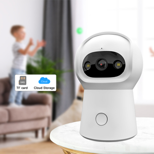 可选3MP 4MP智能室内安全摄像机夜视360度PTZ一键通话功能RJ45网络电缆云 - Product Image 3