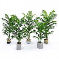 Mini palmiers en plastique de haute qualité de 120 cm, bonsaïs avec 13 feuilles, plante artificielle pour aménagement paysager, écologique et durable