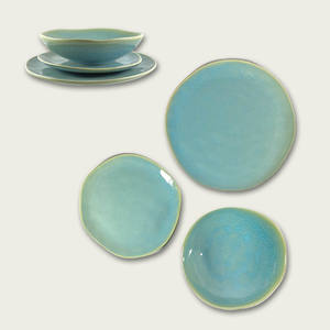 PLATO DE POSTRE DE CERÁMICA REACTIVA ALTERNATIVA DIAM. ESMERALDA DE 20 CM - Product Image 1