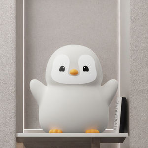 Mignon Silicone Pingouin Veilleuse USB Rechargeable Dimmable Touch Chambre Décor Adorable Pingouin À Côté <span class=keywords><strong>Lampe</strong></span> pour Enfants Cadeau - Product Image 1