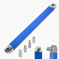 Jeu de clés à cliquet à rallonge déportée en acier à haute teneur en carbone de 39 cm (15,4 pouces) pour usage intensif – Kit d'outils