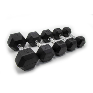 Mancuernas Hexagonales de Hierro Fundido Recubiertas de Goma al por Mayor para Hombres y Mujeres, para Entrenamiento Muscular de Brazos, Uso Doméstico, Equipo de Gimnasio y Fitness - Product Image 1