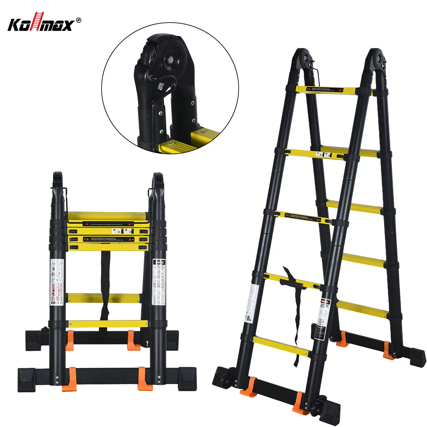 Loft Ladder 5m/16.4ft Telescopic Aluminum – EN131 Certified 150kg M 1064840