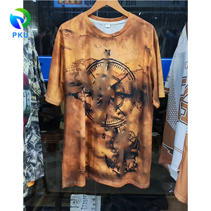 Camiseta de manga corta para <span class=keywords><strong>hombre</strong></span>, impresa en 3D de alta calidad, con hombros caídos, informal, tipo polo, de secado rápido y transpirable, mezcla de materiales. - Product Image 6