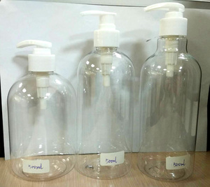 500ml Pump <b>Empty</b> Hand Sanitizer <b>Bottle</b> Big Volume PET Lotion <b>Bottle</b> with Screw Cap Skin Care Liquid Container - Product Image 6