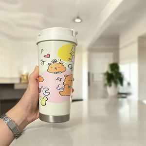 Adorabile cane Sanrio personaggio 18 oz tazza da caffè termica in acciaio inossidabile tazza da viaggio isolante a tenuta stagna per borse più fresche - Product Image 1