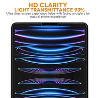 Protection d'écran en verre trempé 9H personnalisée pour iPad Pro 11 pouces, film en verre transparent anti-rayures et anti-explosion pour iPad Pro