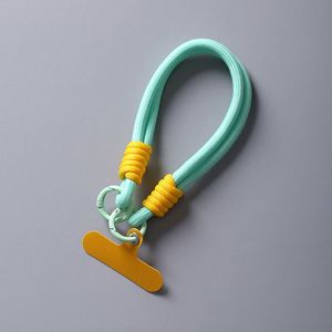 Sangle de poignet courte pour téléphone portable avec impression offset personnalisée, cordon avec crochet, porte-clés épais anti-perte, cadeau promotionnel - Product Image 2