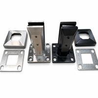 Support de verre réglable robuste en acier inoxydable duplex 2205 pour clôture de piscine