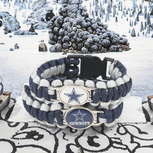 Gelang Sepak Bola Fashion Paracord Poliester 32 Tim NFL, Gelang Survival Cowboys, Dapat Dikustomisasi, Anti UV, Buatan Tangan, Hadiah Promosi Bisnis - Product Image 3