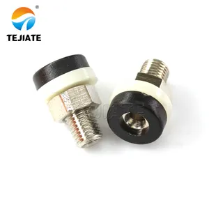 2 في مقبس الموز أسود أحمر نقي النحاس Cat5 Cat6 Rj45 bnc أنثى 2 دبوس موصل إيثرنت Rj4