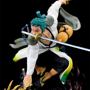 Figuras de acción de anime de gran tamaño de 31cm figuras de acción de una pieza Wonokuni Roof Kimono Roronoa <span class=keywords><strong>Zoro</strong></span> - Product Image 4