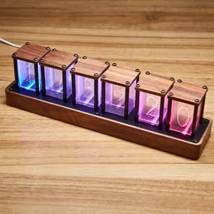 Table Clock For Table Multicolor Transparent Led Table Clock With Wifi Timing Function