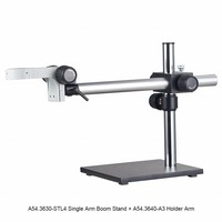 Single Arm Boom Stand Metallurgical Stereo Microscope 0.7-4.5x Trinocular Zoom 4X/10X/40X/100X Objectives 360 Rotatable Head