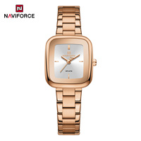 NAVIFORCE 5075 Montre minimaliste unique avec logo personnalisé, bracelet en acier inoxydable, fabricant de montres de haute qualité