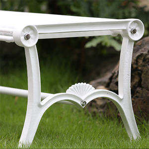 <span class=keywords><strong>Banc</strong></span> d'extérieur sans dossier en acier tubulaire <span class=keywords><strong>blanc</strong></span> bon marché <span class=keywords><strong>banc</strong></span> en métal pour l'extérieur du parc bancs <span class=keywords><strong>de</strong></span> <span class=keywords><strong>jardin</strong></span> public pour le patio <span class=keywords><strong>de</strong></span> l'arrière-cour - Product Image 5