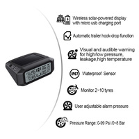 Port USB sans fil à énergie solaire pour véhicule pièces automobiles Système de surveillance de la pression des pneus TPMS avec capteur interne