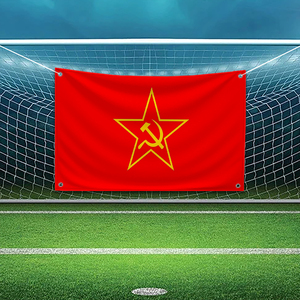 Флаг СССР для самостоятельного декорирования спальни, баннеры на стену, гобелен для украшения комнаты, 3x5 футов, забавные уличные флаги - Product Image 5