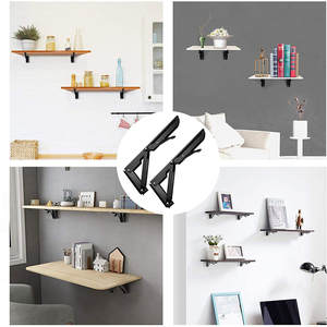 Suporte dobrável de metal de alta qualidade <span class=keywords><strong>para</strong></span> cozinha Hardware Prateleira de parede de boa qualidade com suporte triangular <span class=keywords><strong>para</strong></span> mesa - Product Image 5